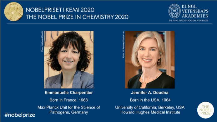 刚刚，两位女科学家获得2020年诺贝尔化学奖！